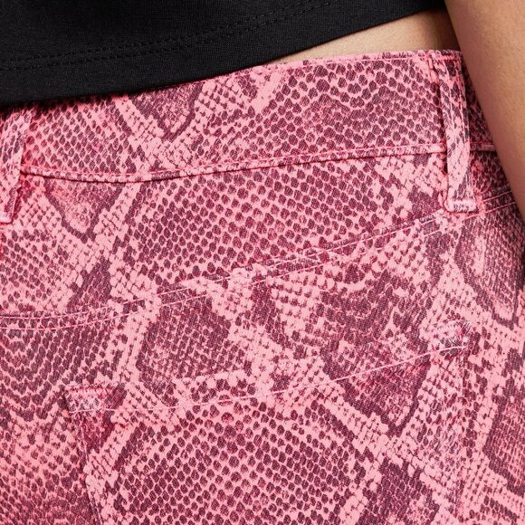 NWT J Brand neon pink snakeskin mid-rise skinny ankle jeans, 26 - Picture 6 of 14